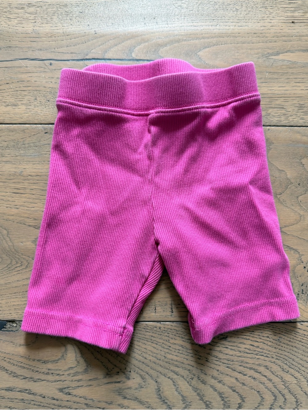 Hanna Andersson Pink Ribbed Bike Shorts 3T